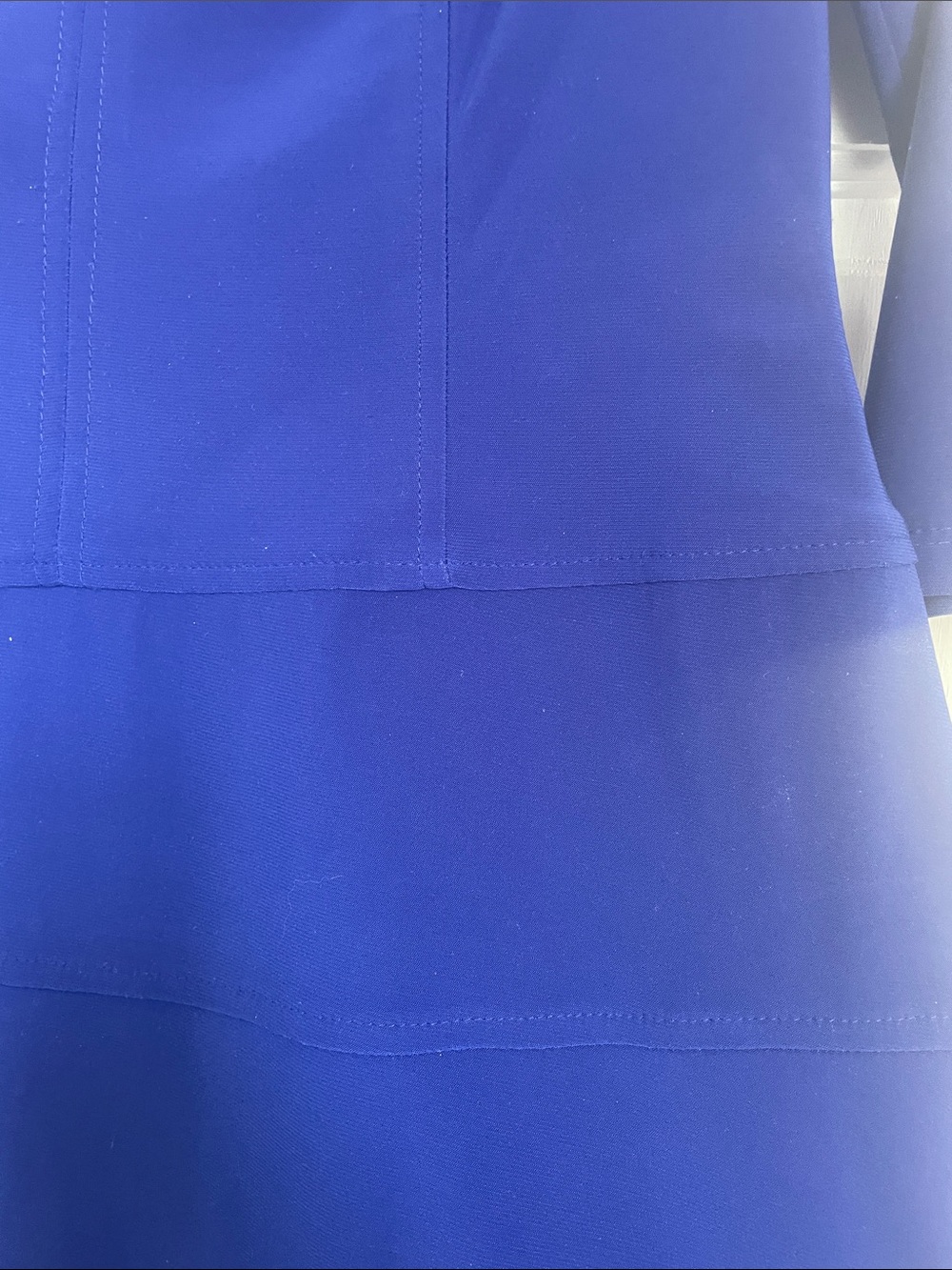 Royal Blue Long Sleeve Fit & Flare Dress - Picture 2 of 4
